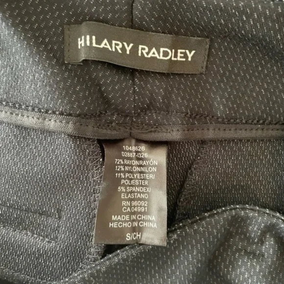 HILARY RADLEY Navy Blue Pull On small Knit Pants - Picture 7 of 7